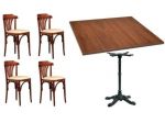 Set cod 202 Tavoli 80x80 Sedie Ristorante Pub Pizzerie Bar Birreria Nuovi