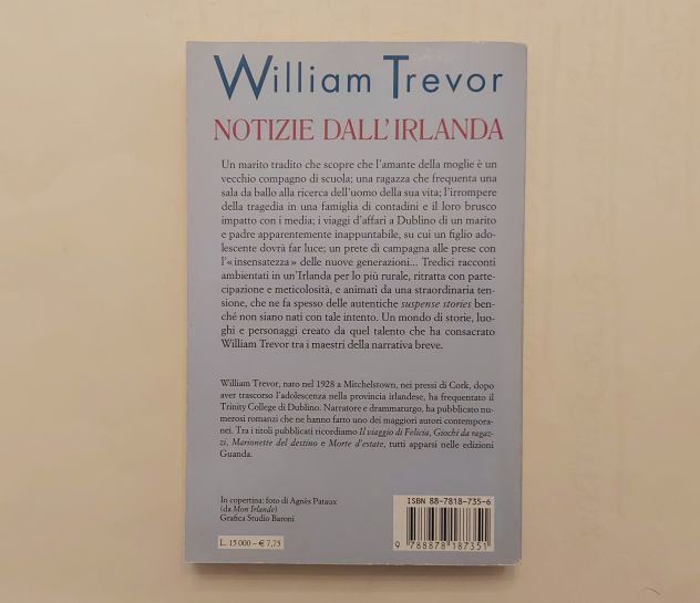Notizie dall'Irlanda di William Trevor 1°Ed.Teadue, aprile 2000 perfetto - Foto 3