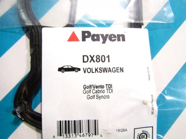 DX801 KIT GUARNIZIONE COPRITESTATA COPERCHIO PUNTERIE PAYEN AUDI 80 1.9 TD 66 KW RICAMBIO NUOVO - Foto 2