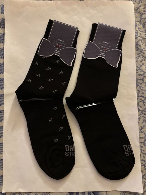 2 PAIA CALZE NUOVE DA UOMO IN COTONE ORIGINALE MARCA DANDY STREET,MADE IN ITALY, - Foto 7