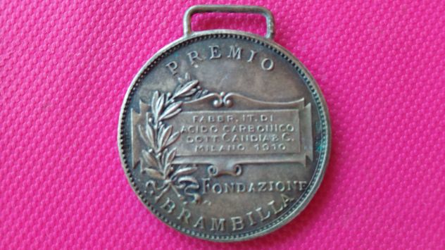 Medaglia Argento 800, anno 1910, originale - Foto 2