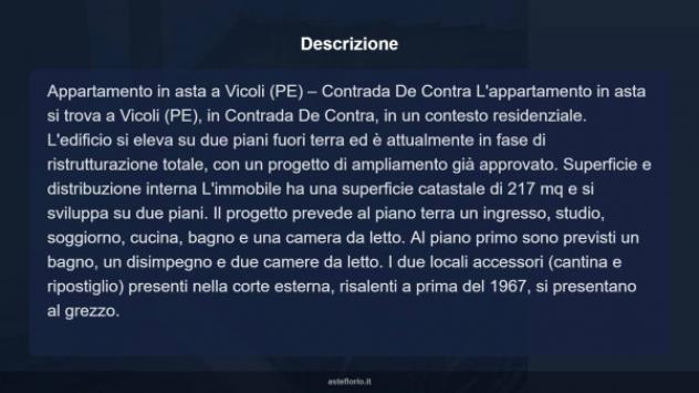 Immobile in asta di 217 m² con più di 5 locali e box auto in vendita a Vicoli - Foto 10