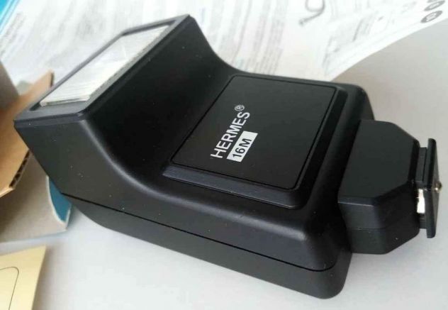 Flash HERMES Phototechnics modello 16M con scatola e libretto d'istruzioni nuovo - Foto 3