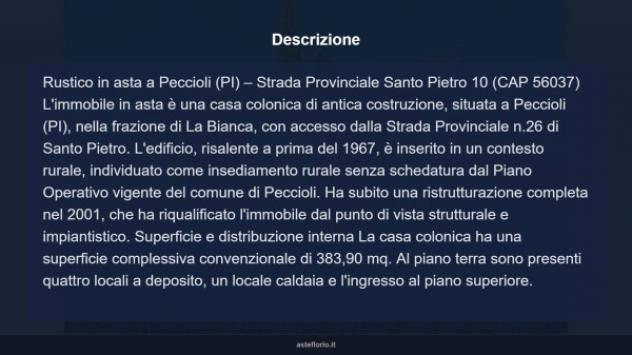 Immobile in asta di 383 m², box auto in vendita a Peccioli - Foto 16