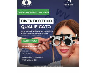 Diventi ottico abilitato in soli 2 anni con Scuola di Ottica Sicilia