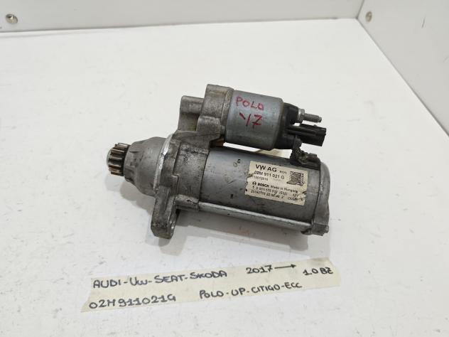 MOTORINO D' AVVIAMENTO VOLKSWAGEN Polo 6° Serie 02M911021G Benzina 1.0 (17) - Foto 2