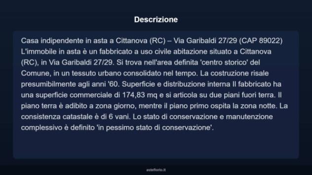 Immobile in asta di 174 m² con più di 5 locali in vendita a Cittanova - Foto 4