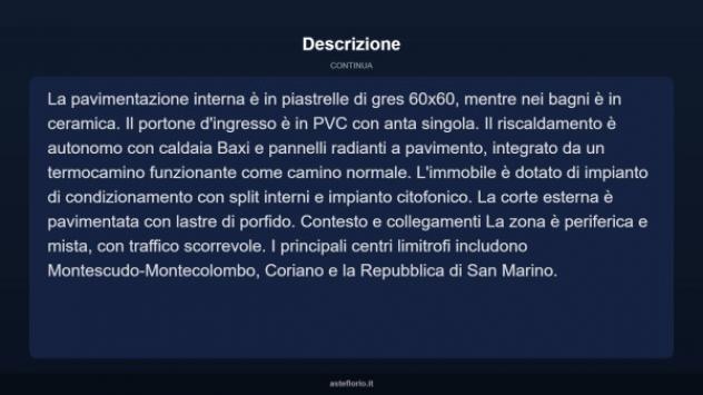 Immobile in asta di 226 m², box auto in vendita a Montescudo - Montecolombo - Foto 13