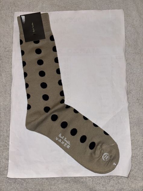 CALZE NUOVE DA UOMO IN COTONE FIRMATE ORIGINALI”PAUL SMITH”MADE IN ITALY
