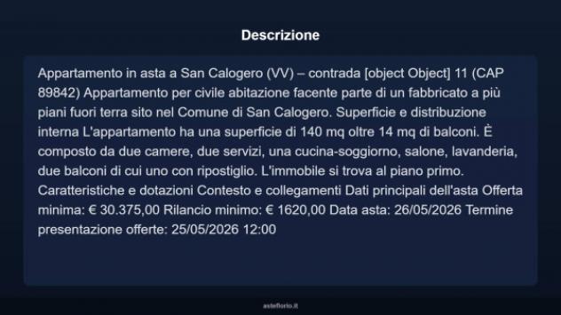 Immobile in asta di 140 m² con più di 5 locali in vendita a San Calogero - Foto 14