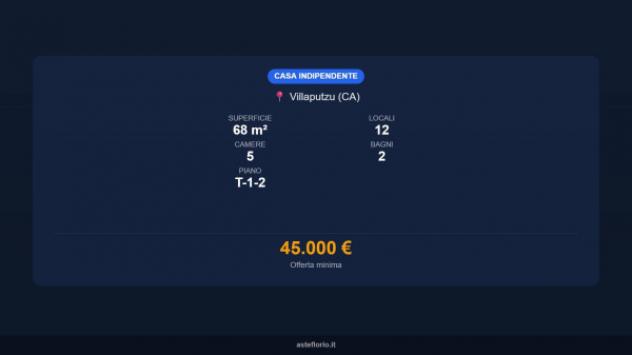 Immobile in asta di 68 m² con più di 5 locali e box auto in vendita a Villaputzu - Foto 15