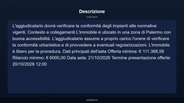 Immobile in asta di 52 m² in vendita a Palermo - Foto 4