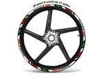 Adesivi cerchi moto KAWASAKI Z1000 versione tricolore