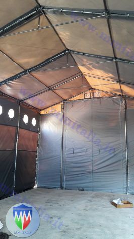 Tendostrutture Professionali Pvc alta densitá 6 x 12 con Velcro e Luce Naturale - Foto 8