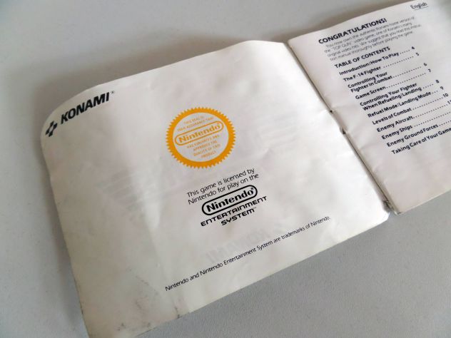 Libretto gioco " TOP GUN" Nintendo NES originale (vintage) - Foto 4