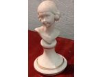 RARA e ANTICA BAMBINA IN PORCELLANA BISCUIT e CERAMICA DIPINTA e DORATA