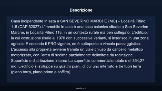 Immobile in asta di 354 m² con più di 5 locali in vendita a San Severino Marche - Foto 17