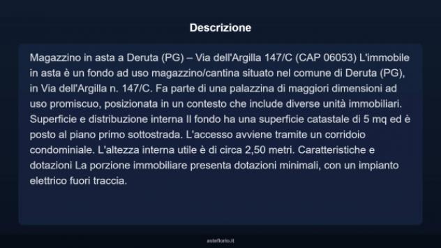 Immobile in asta di 5 m² in vendita a Deruta - Foto 4