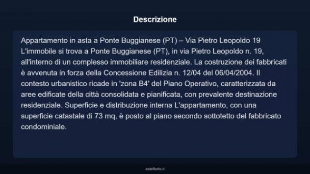 Immobile in asta di 73 m² in vendita a Ponte Buggianese - Foto 3