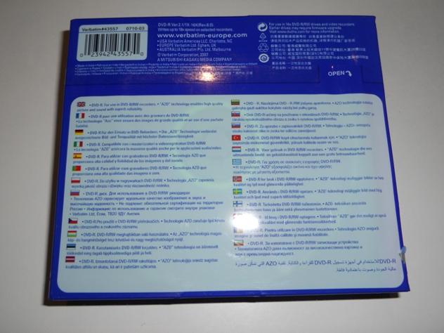 DVD-R VERBATIM PACCO DA 5 PEZZI CUSTODIA SLIM Euro 6 - Foto 2