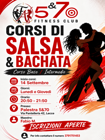 💃🕺 CORSI DI SALSA &amp; BACHATA 🕺💃