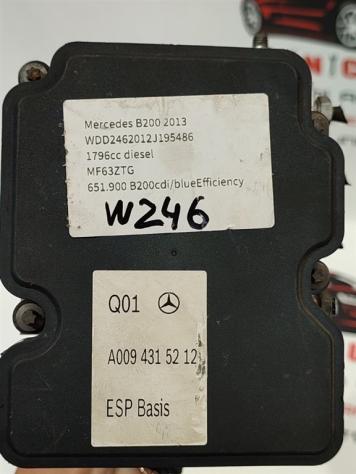 CENTRALINA ABS MERCEDES Classe B W246 2° Serie A0094315212 651901 diesel 1796 (12) - Foto 3
