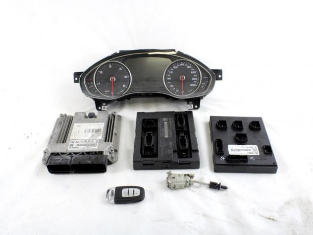 04L906021HA KIT ACCENSIONE AVVIAMENTO AUDI A6 C7 SW 2.0 D 140KW AUT 5P (2017) RICAMBIO USATO CON CENTRALINA MOTORE, QUADRO STRUMENTI, BLOCCHETTO CON C