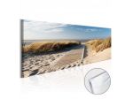 Quadro Con Vetro Acrilico Sulla Spiaggia Cm.120x40 E 135x45