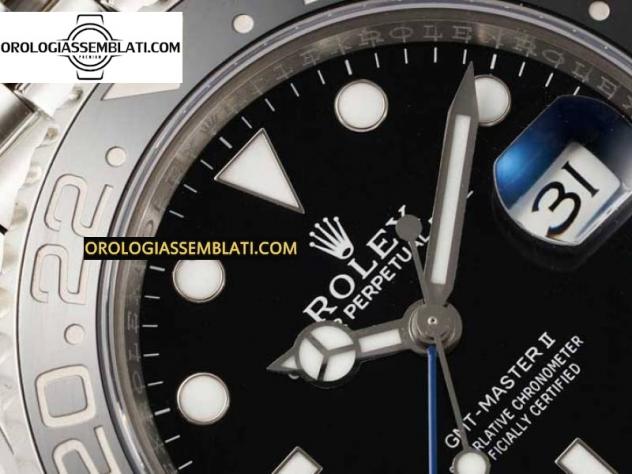 Rolex Replica GMT-MASTER II 126710 BLU/NERO CERAMICA 904L 1:1 MIGLIOR EDIZIONE SUL BRACCIALE JUBILEE SH3285 - Foto 13
