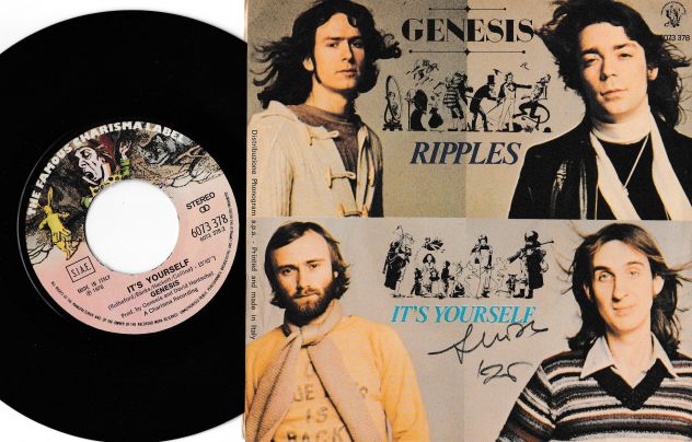 GENESIS - Ripples / It's Yourself - 7'' / 45 giri 1976 Charisma Italy - Foto 2