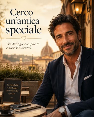 Cerco un’amica speciale con cui condividere pensieri e sorrisi