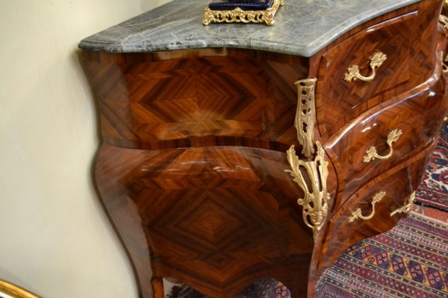 Commode-cassettone stile Luigi XV cm. 150 cm. - Foto 3