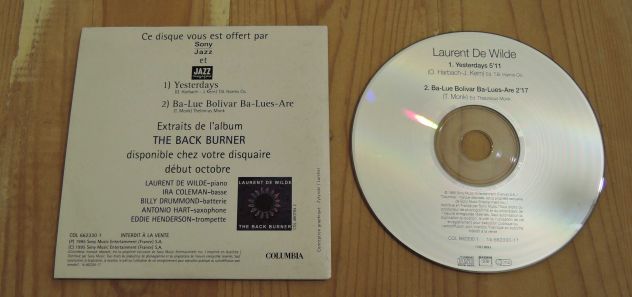 Laurent De Wilde - The Back Burner (Thelonious Monk) - Foto 2
