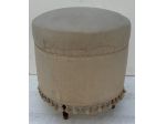 Pouf In Tessuto Chiaro