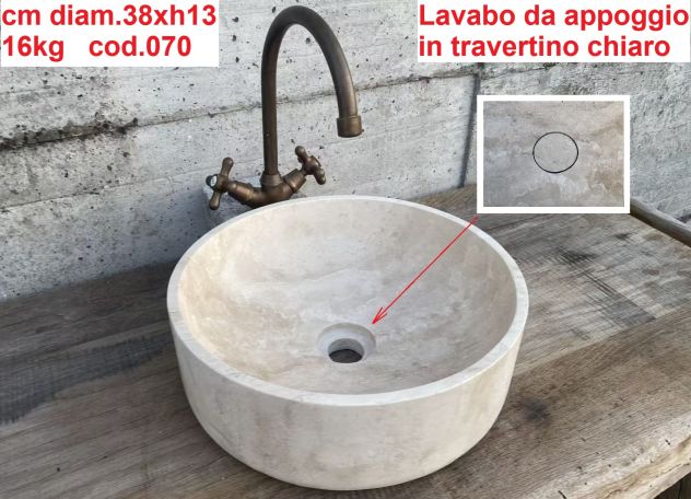 Lavabo in onice naturale da appoggio – pezzo unico per bagno di lusso - Foto 8