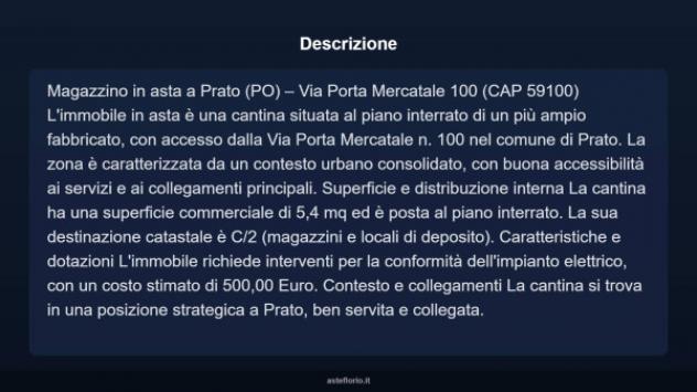 Immobile in asta di 5 m² in vendita a Prato - Foto 4