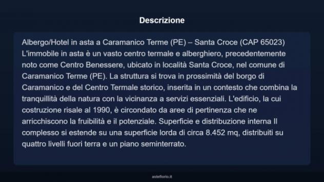 Immobile in asta di 8452 m² in vendita a Caramanico Terme - Foto 4