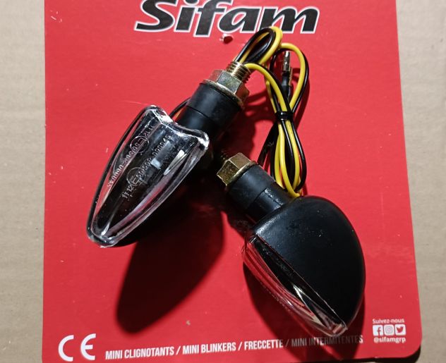 Coppia mini frecce ciclomotore moto Sifam CLI7009 - Foto 2