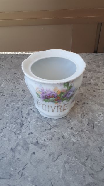vaso porta pepe spezie vasetto porcellana anni 70 vintage cucina arredamento - Foto 2