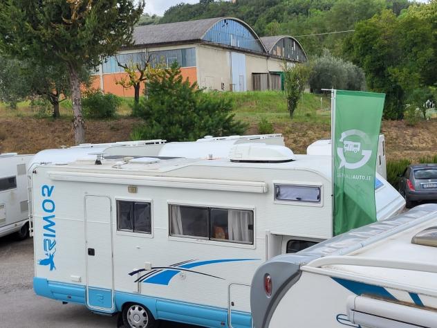 CAMPER RIMOR FORD MANSARDATO 7 POSTI DOPPIA DINETTE LETTI CASTELLO FOTOVOLTAICO GENERALI USATO - Foto 6