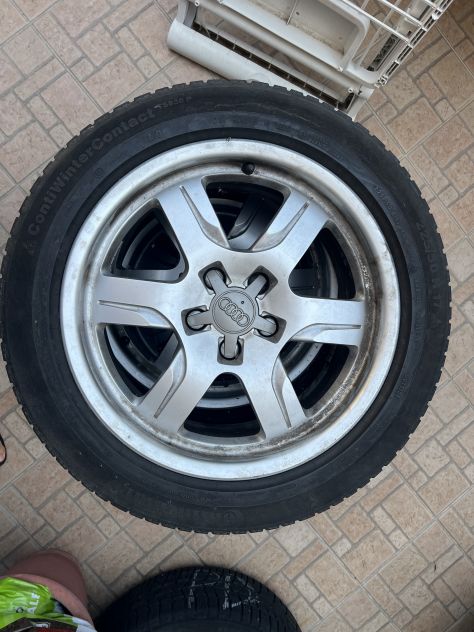 Kit 4 Cerchi in Lega 17" Originali Audi con Gomme Invernali Continental 225/50 R - Foto 6
