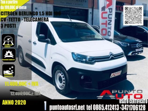 CITROEN Berlingo BlueHDi 100 S&S Van 3 POSTI CLUB rif. 23866130