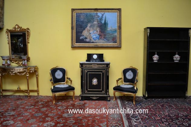Coppia poltrone dorate stile Luigi XV - Foto 2