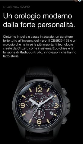 Citizen Field radiocontrollato sistema Eco-Drive dimensioni cassa 43 mm. - Foto 2