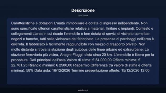 Immobile in asta di 60 m² in vendita a Fiuggi - Foto 5