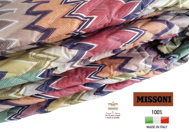 MISSONI coperta copriletto quilt matrimoniale cm. 270 x 260 - Foto 2