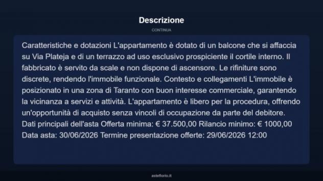 Immobile in asta di 98 m² in vendita a Taranto - Foto 15