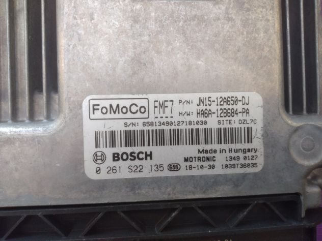 Centralina motore Bosch Ford, 0261S22135, 0 261 S22 135, JN15-12A650-DJ Ford Ec - Foto 4
