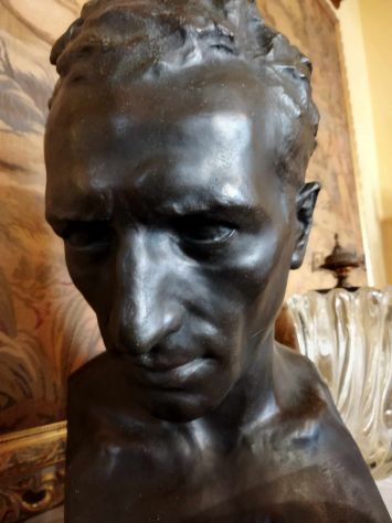 Busto in bronzo di uomo firmato E. Tinto metà del XX secolo - Foto 2