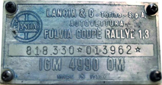 LANCIA FULVIA RALLY - Foto 10